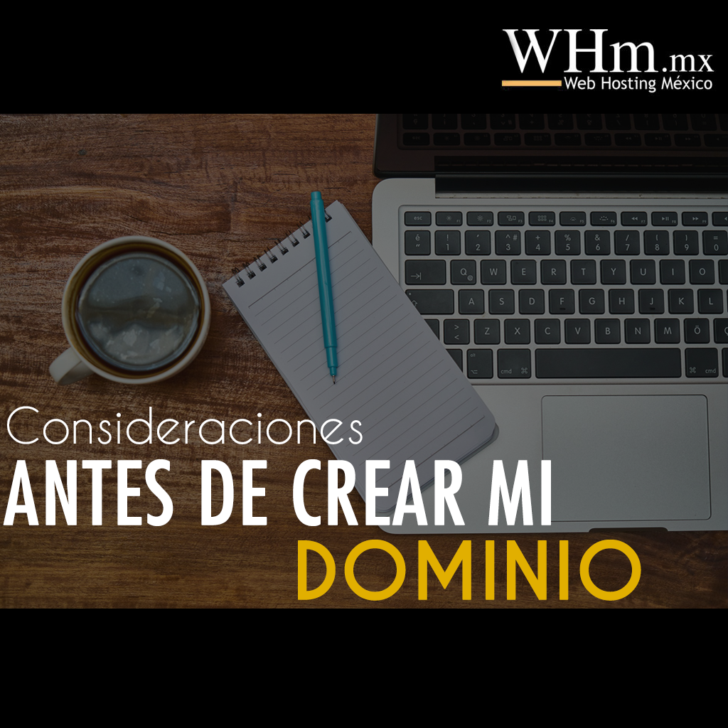 consideraciones de mi dominio y alojamiento web